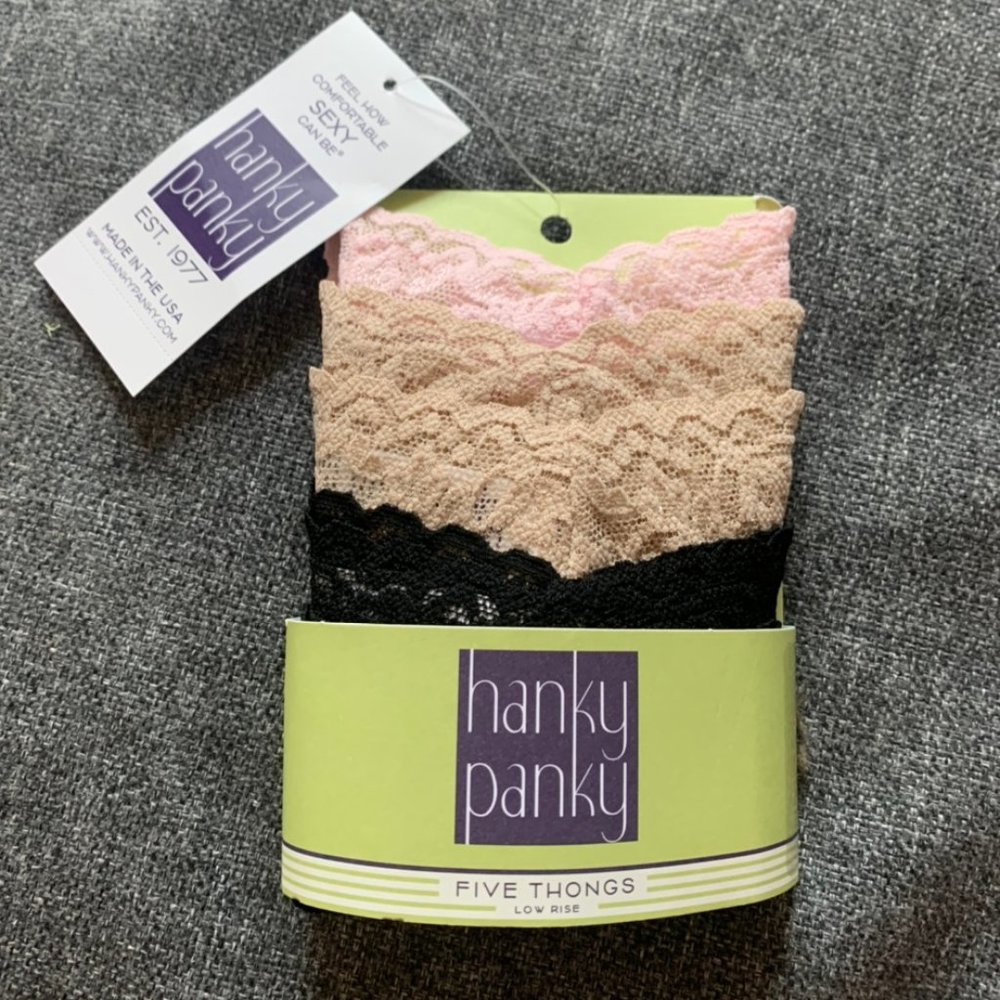 Hanky Panky Low Rise Thong 5-Pack
